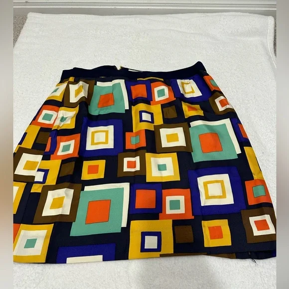 Kate Spade Kylie Geometric Print Skirt - Picture 2 of 7